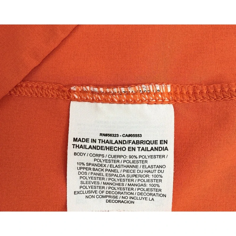 Nike Golf‎ 1/4 Zip Pullover Men M Orange Dri Fit Tour Performance